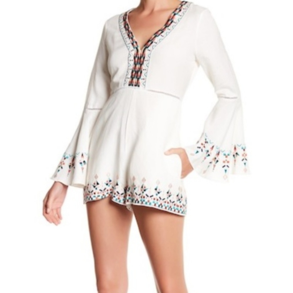 RED CARTER embroidered romper